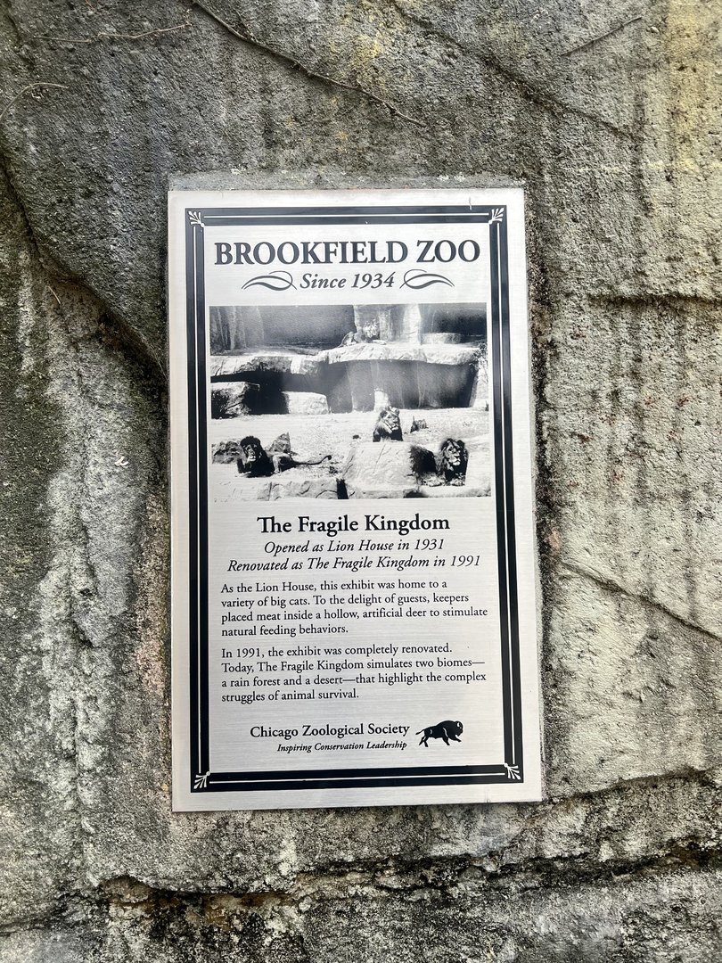 History of the Fragile Kingdom Exhibit Complex born from the Historic Lion House