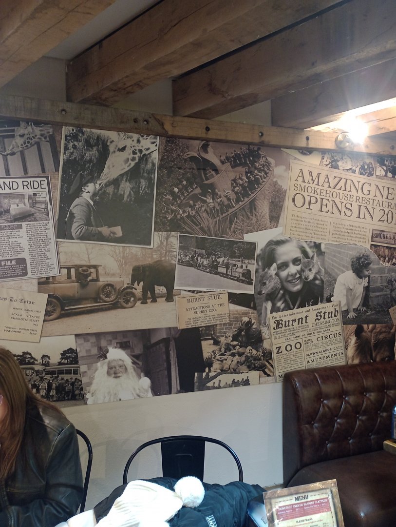 History wall in cafe 3