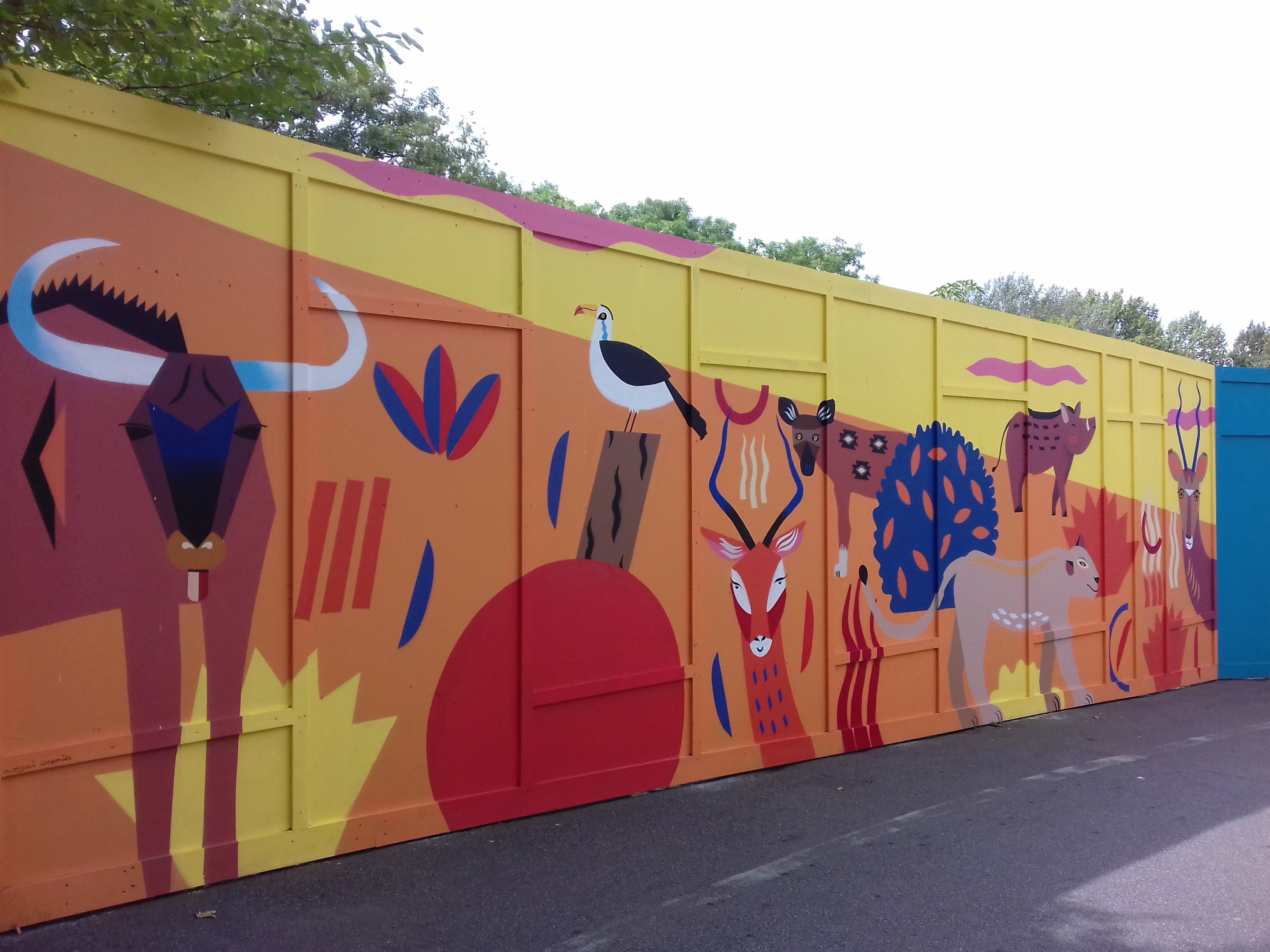 Hoarding around the children's zoo