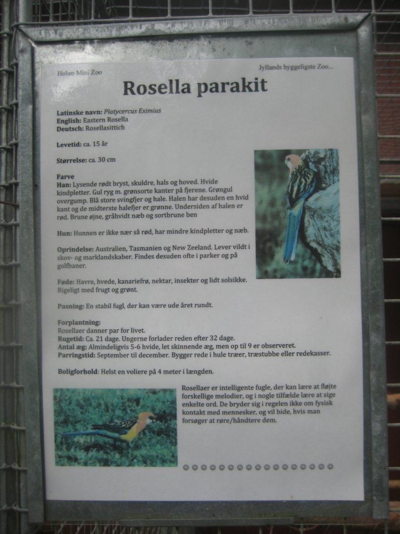 Hobro Minizoo - Signage example