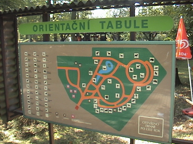 Hodonin Zoo Map