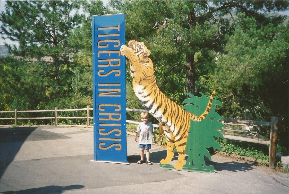 Hogle Zoo 1999 - Feline Building - Tigers in Crisis Sign