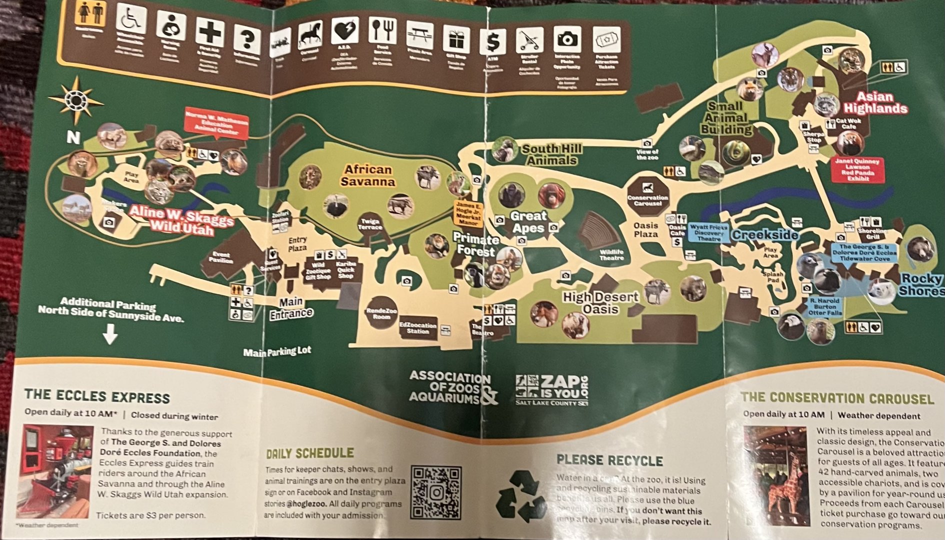 Hogle zoo map