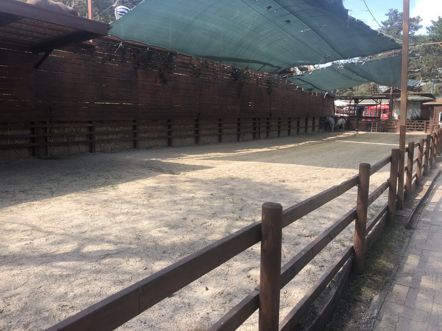 Horse riding area in Park of Istanbul