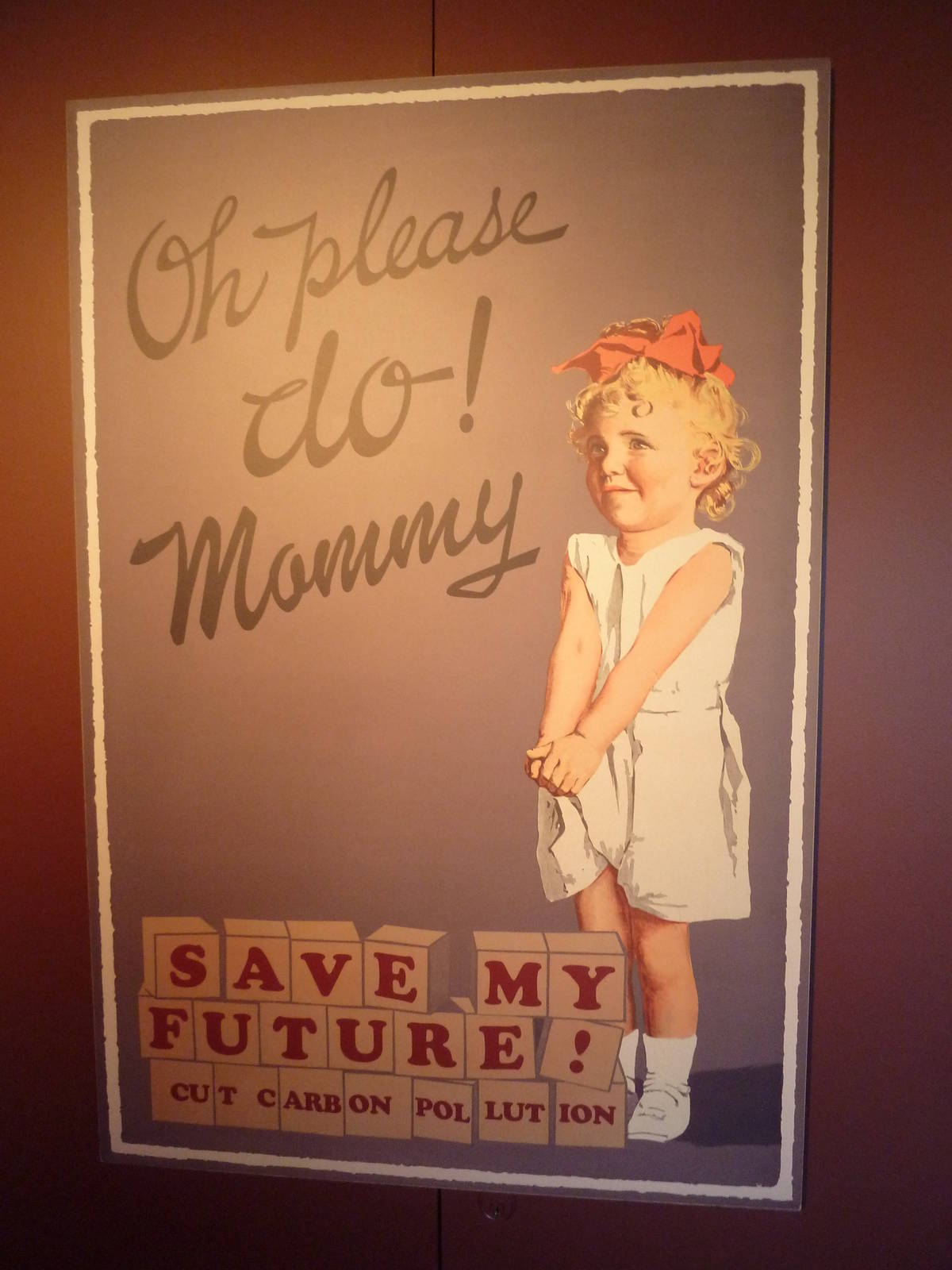 Hot Pink Flamingos - Climate Change Poster