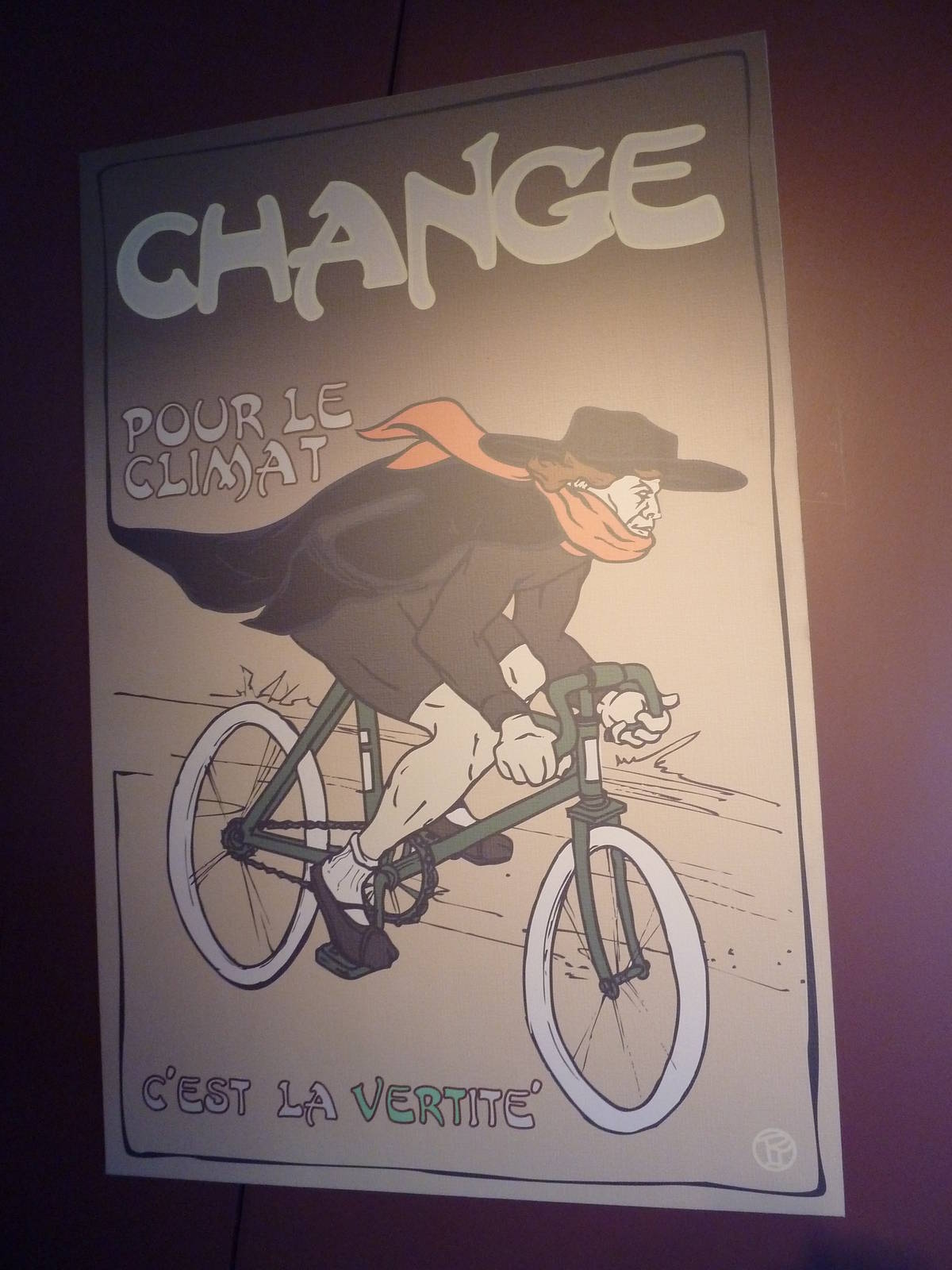 Hot Pink Flamingos - Climate Change Poster