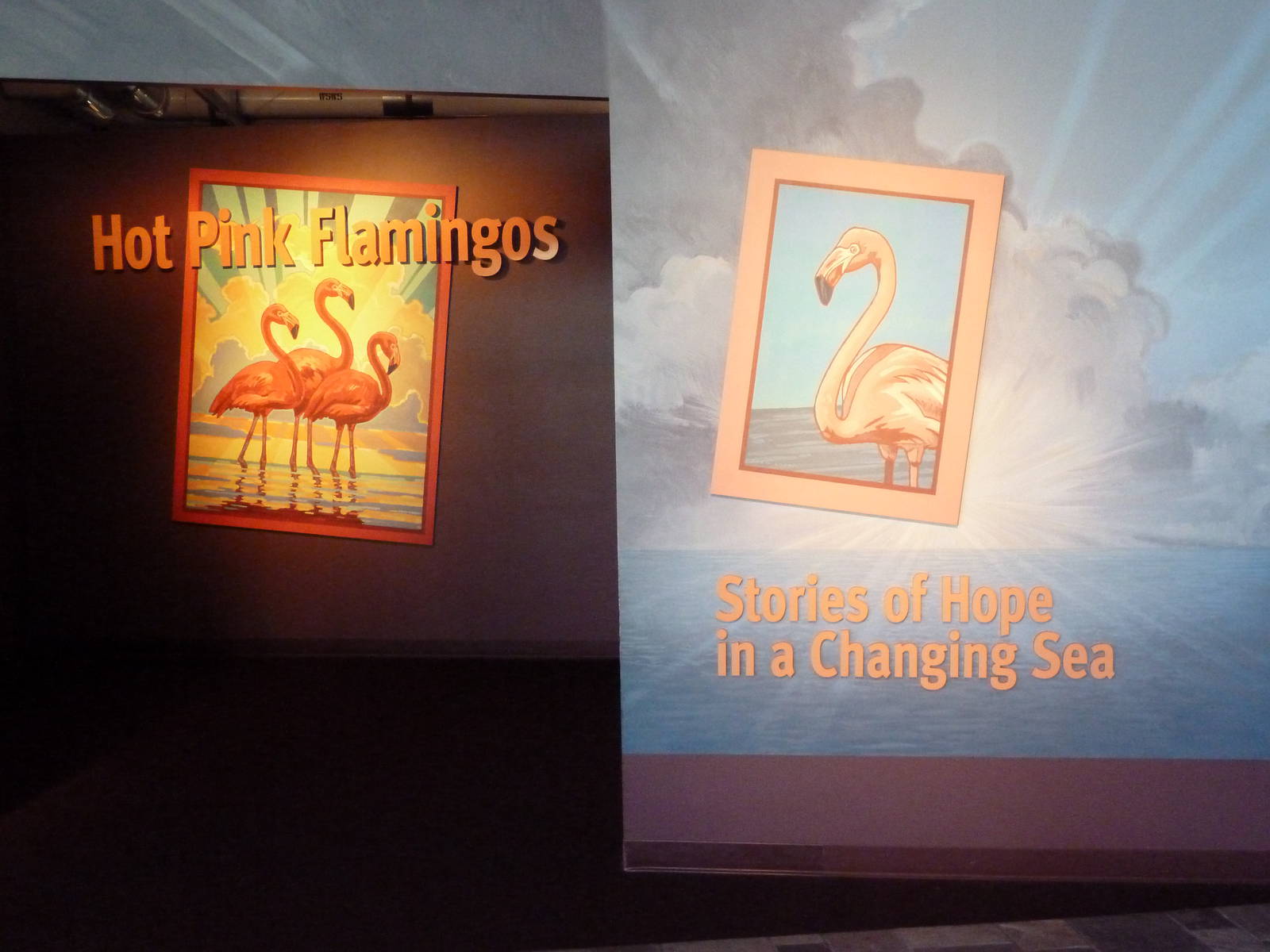 Hot Pink Flamingos - Entrance Sign