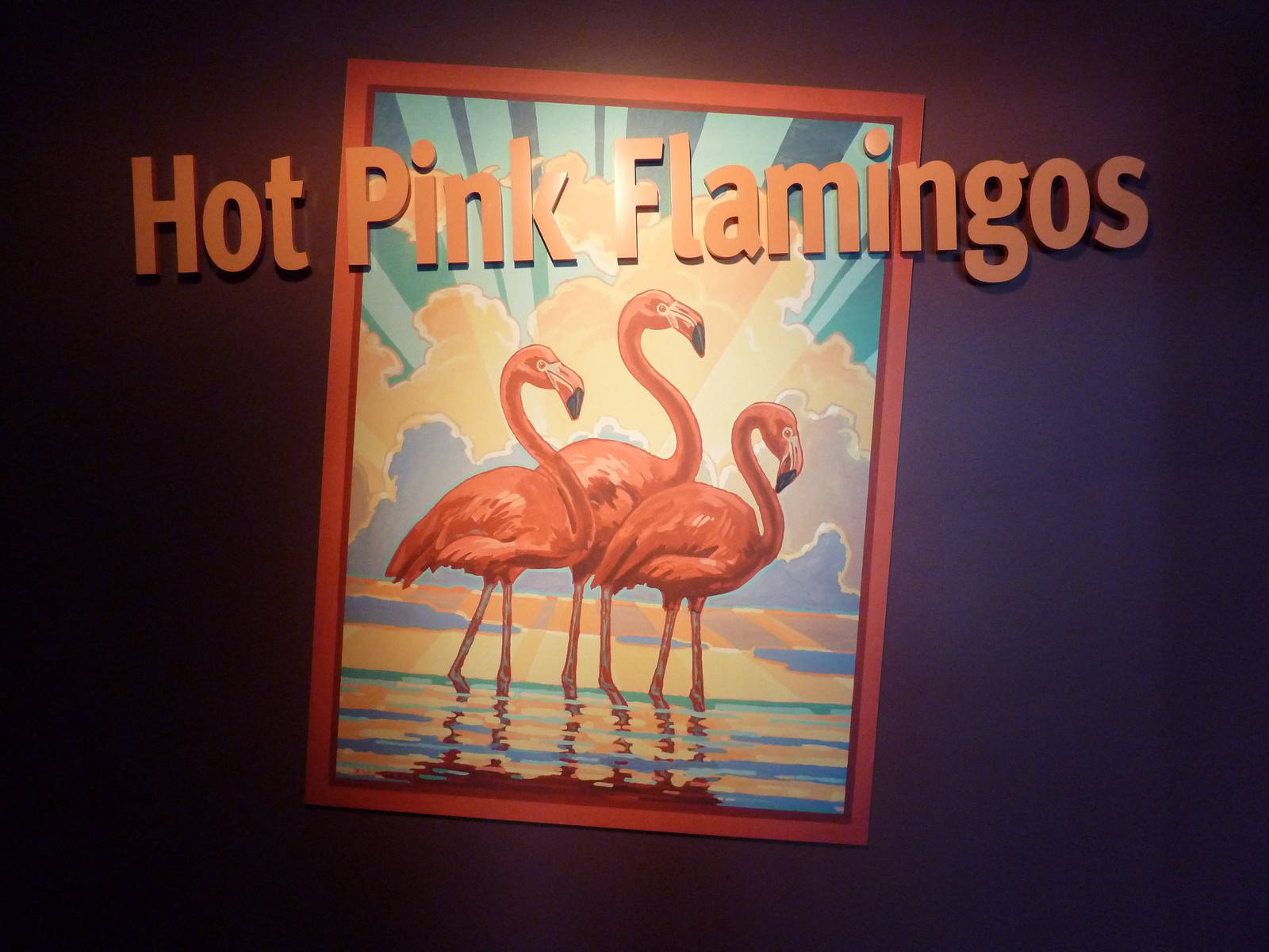 Hot Pink Flamingos - Entrance Sign