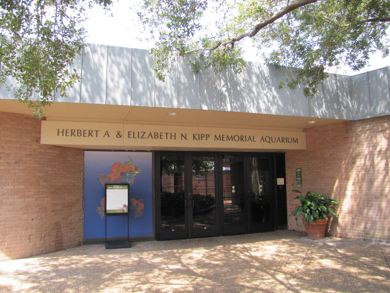 Houston Zoo 2010 - Kipp Memorial Aquarium entrance