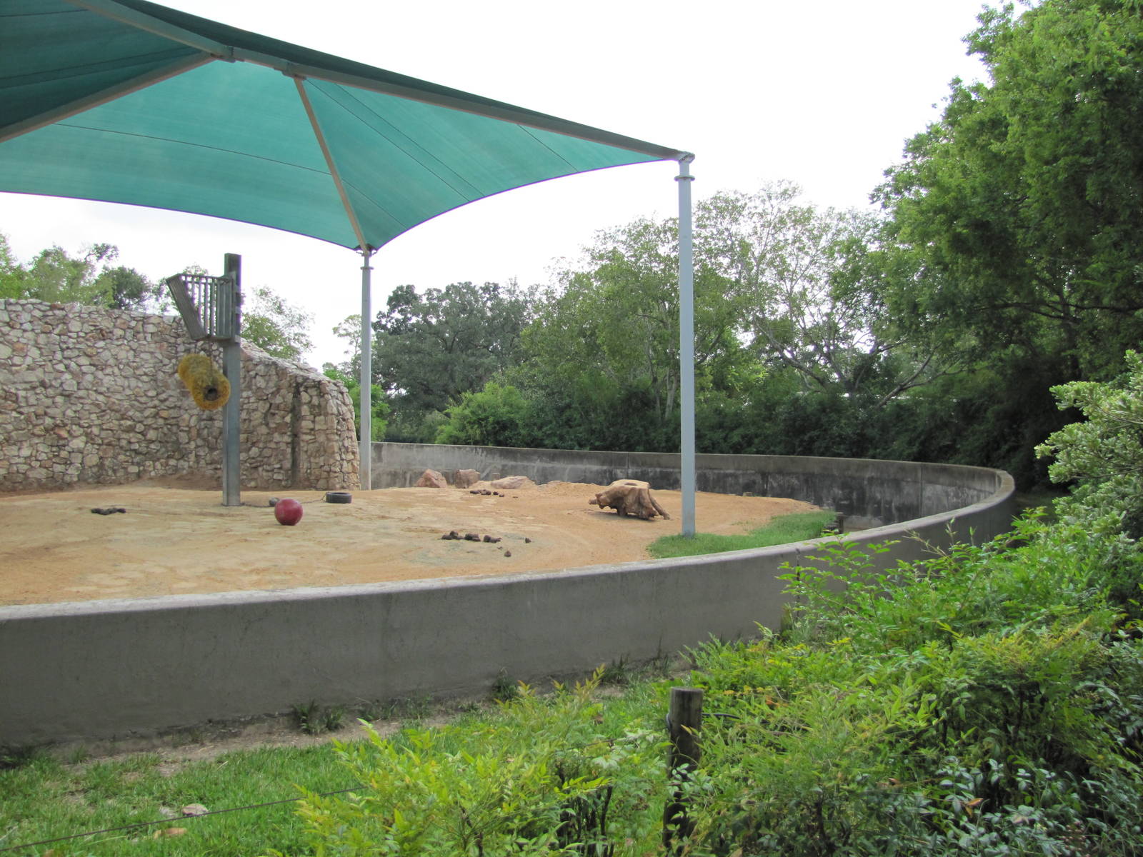 Houston Zoo 2010 - Part of the Asiatic elephant complex