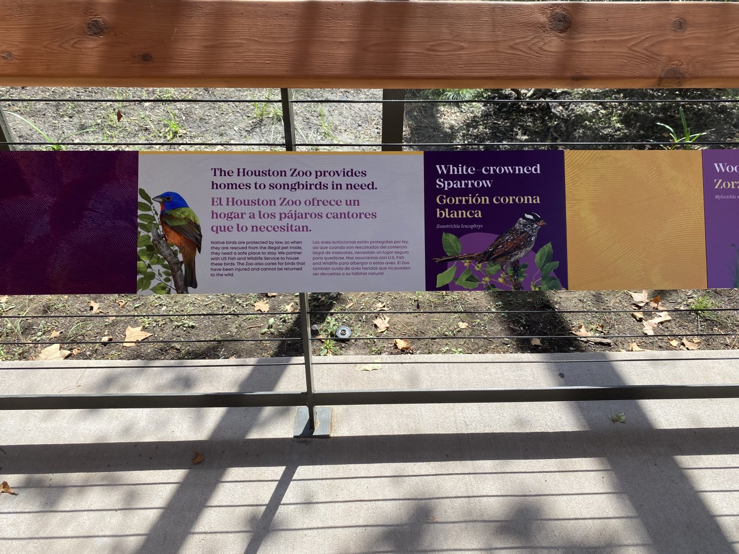Houston Zoo Bird Home Signage