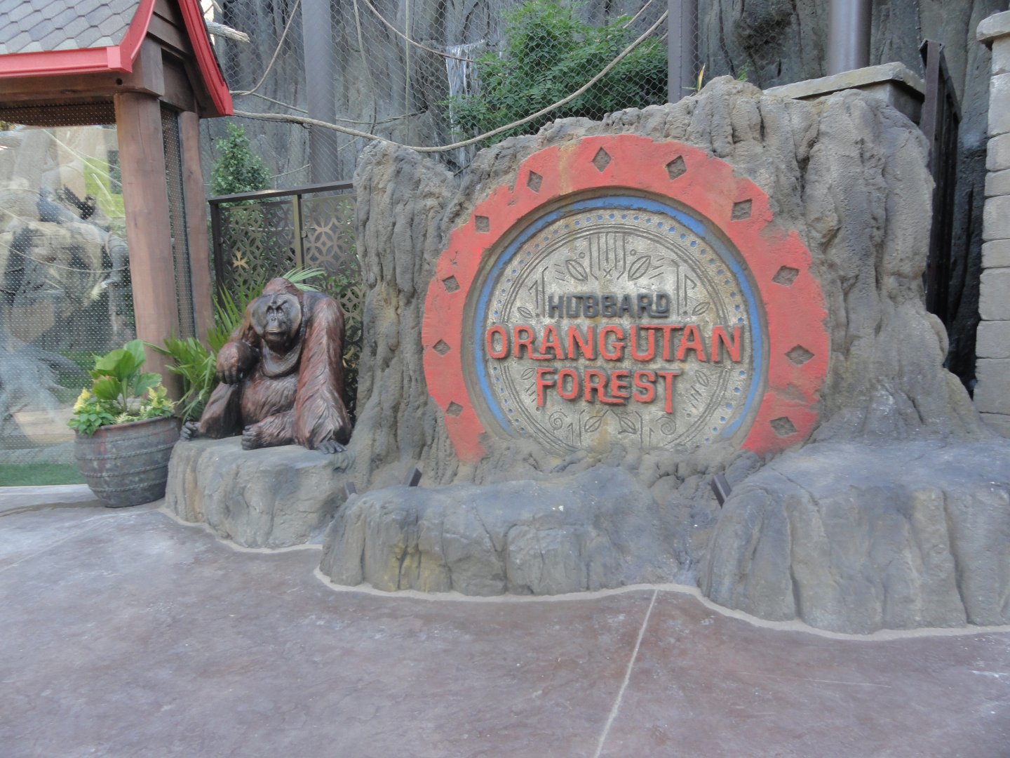Hubbard Orangutan Forest - Lower Pavilion Sign