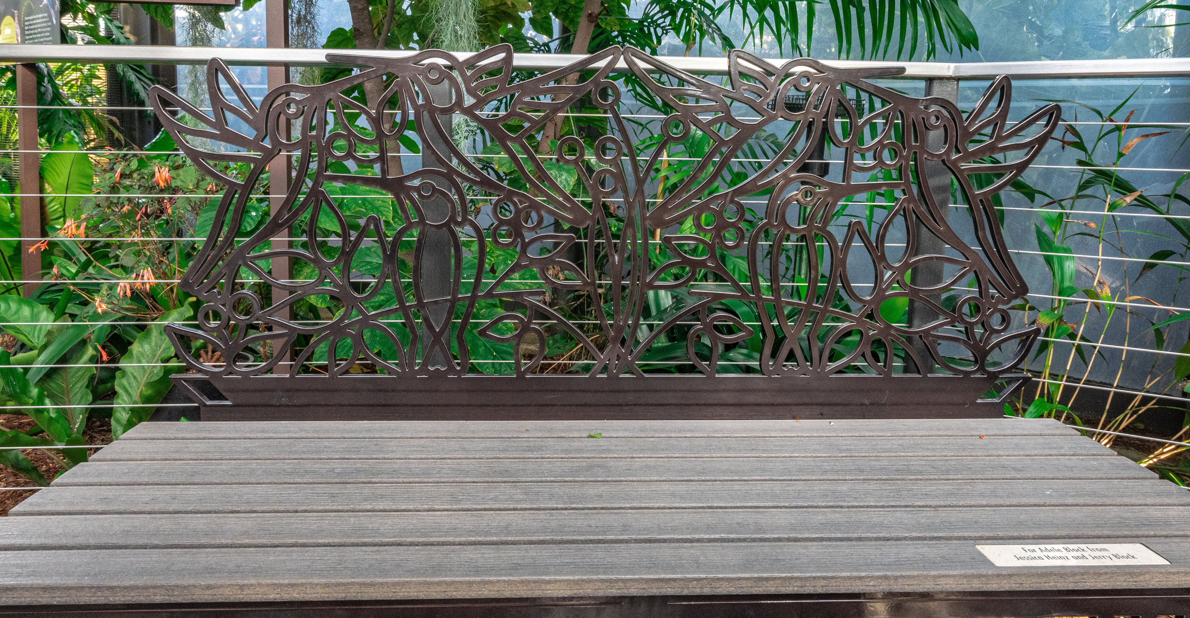 Hummingbird Habitat bench