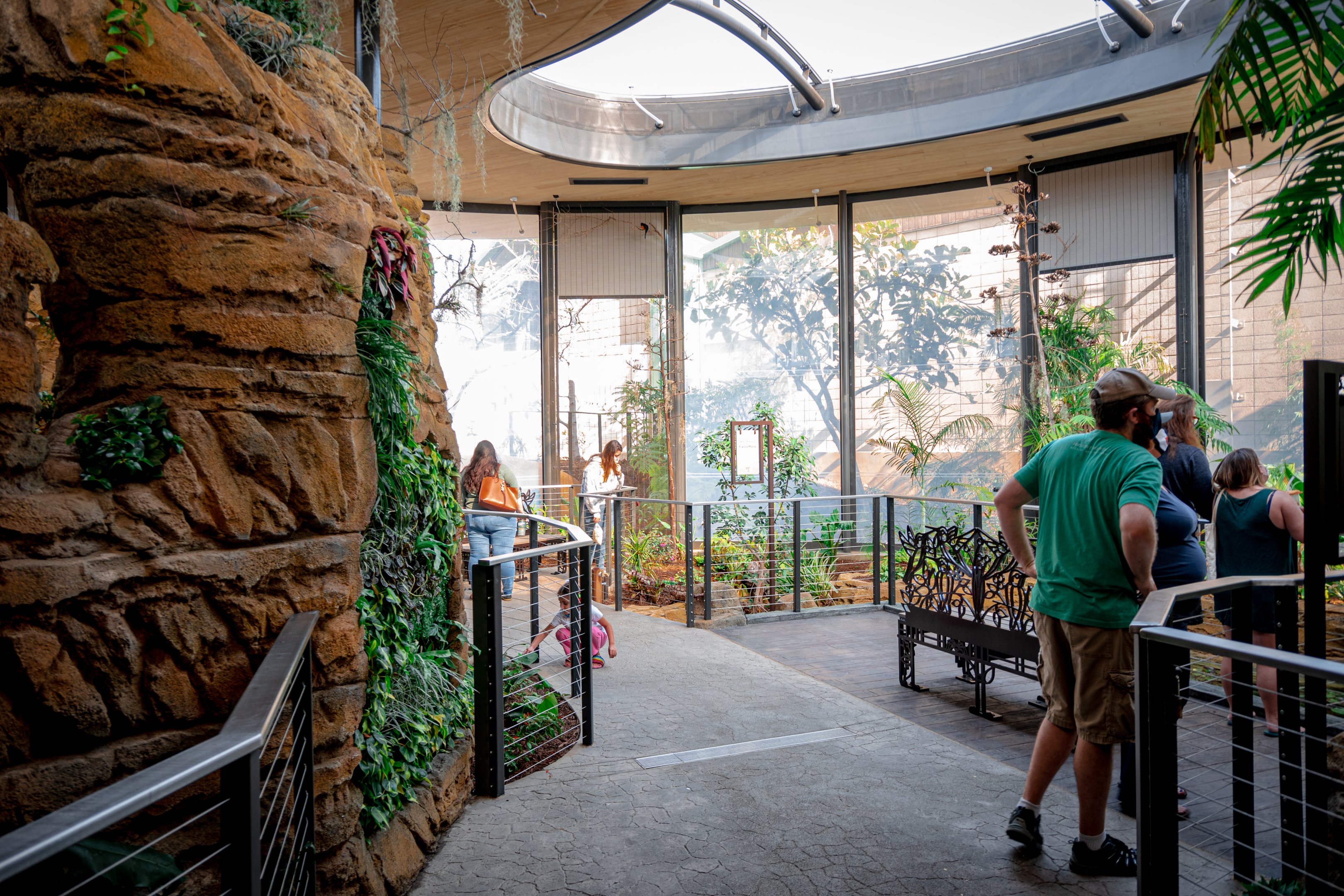 Hummingbird Habitat entrance/first exhibit