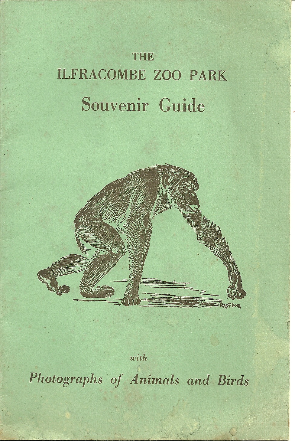 Ilfracombe Zoo Park - front cover of early 1960s guidebook