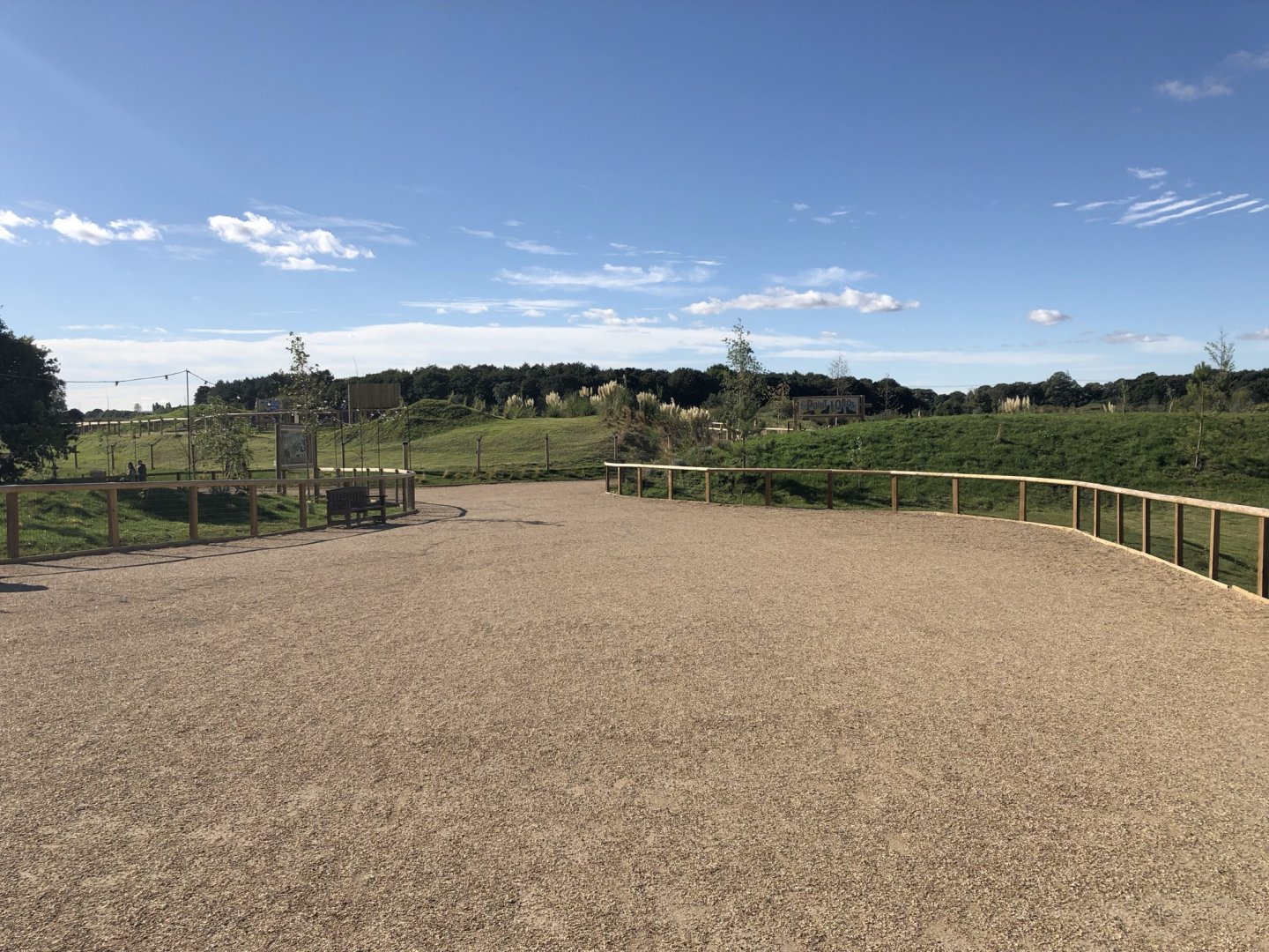 Immediate View Upon Entry at Yorkshire Wildlife Park (October 2021)