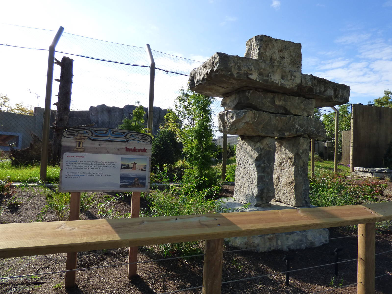 In front of Polar Bear Exhibit #2