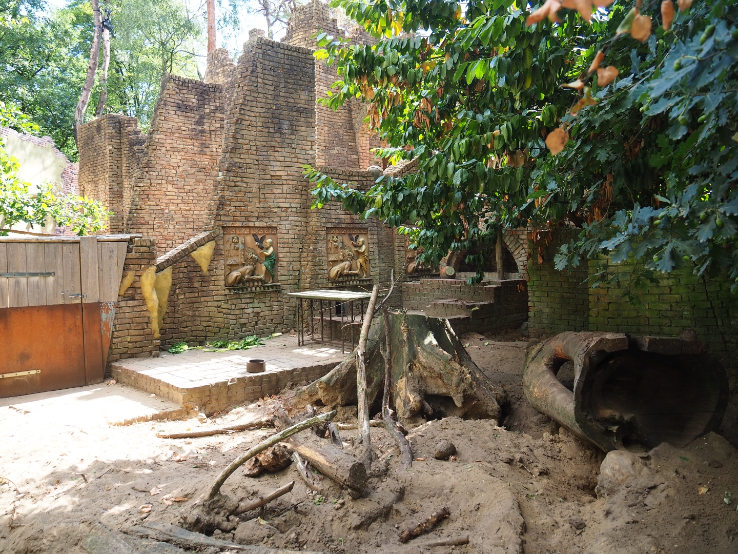 Indian crested porcupine exhibit