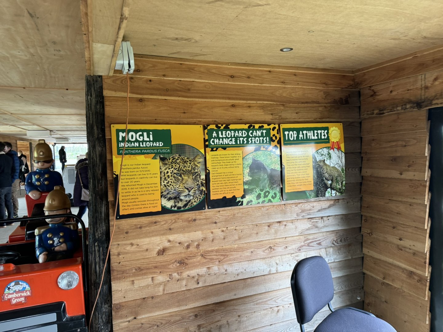 Indian Leopard Signage at Wolds Wildlife Park (March 2024)