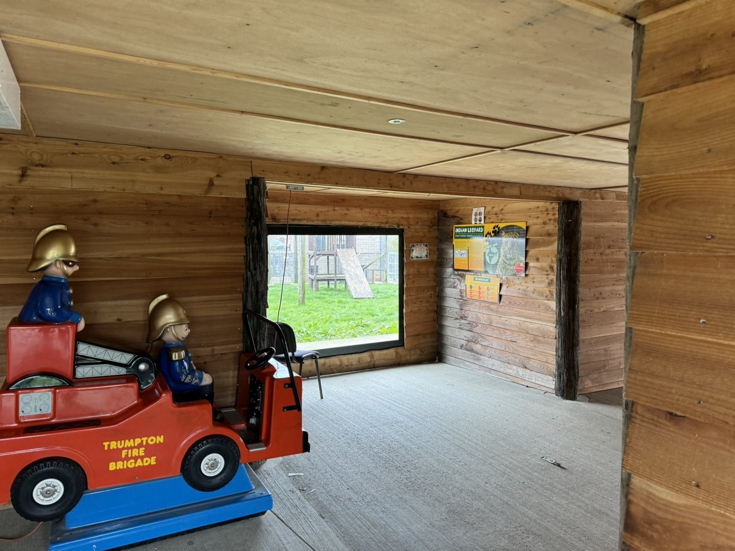 Indian Leopard Viewing Area at Wolds Wildlife Park (March 2024)