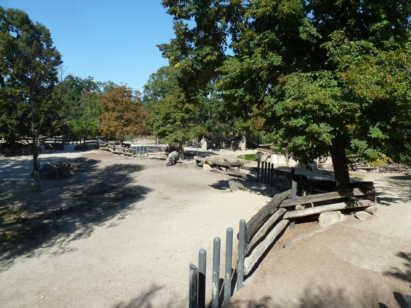 Indian Rhino connected enclosures