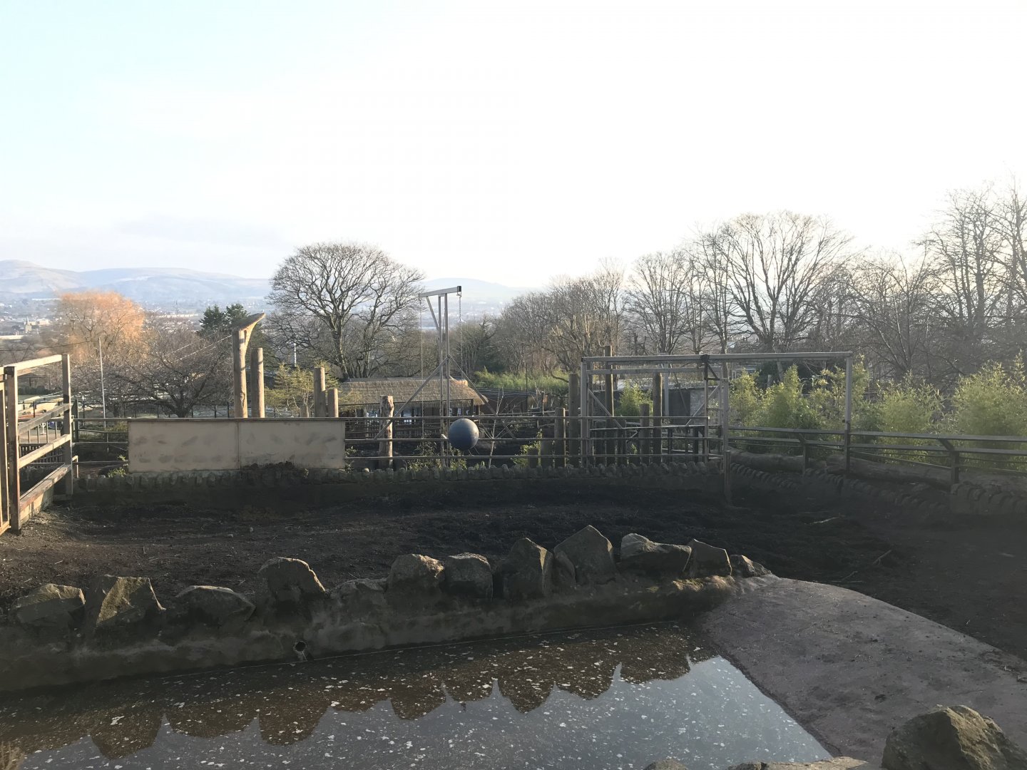 Indian rhino enclosure