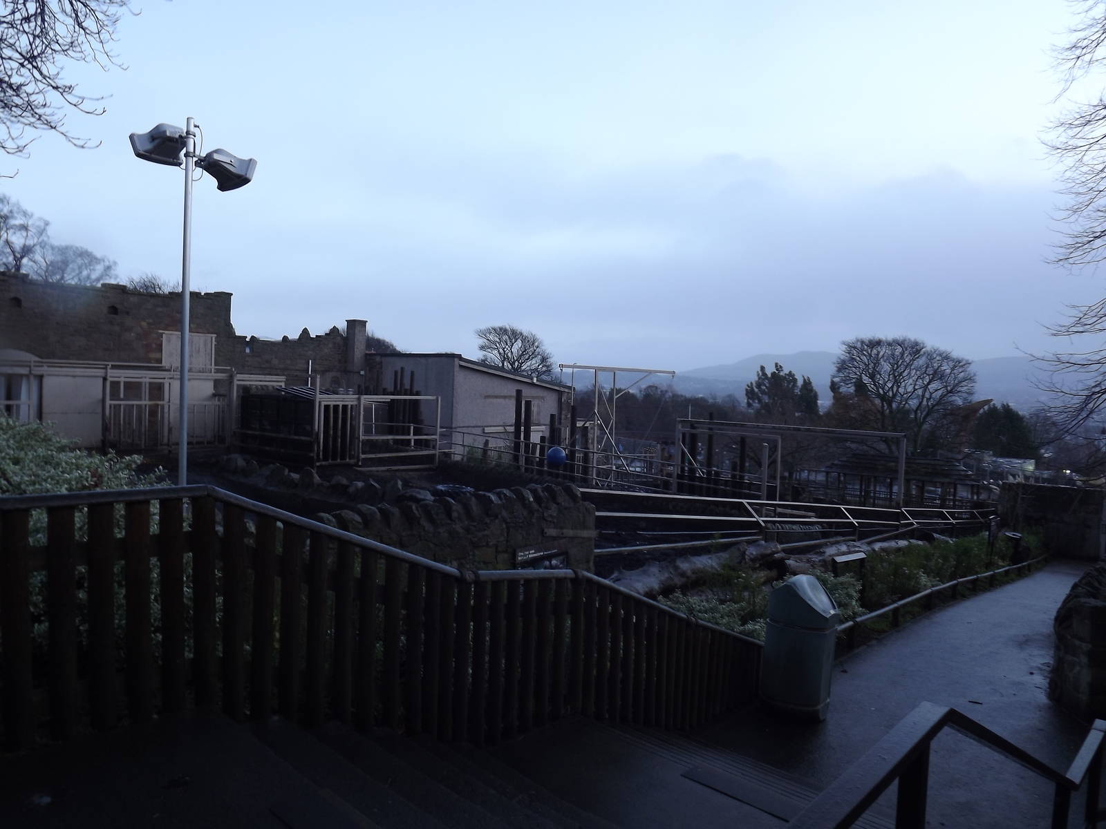 Indian rhino enclosures at Edinburgh Zoo 28/12/11