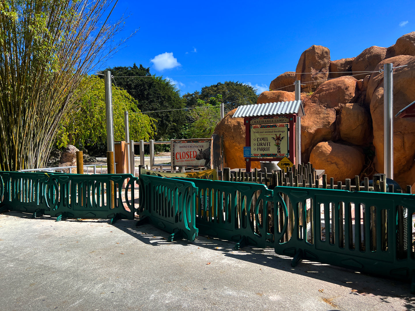 Indian Rhino Exhibit Under Construction