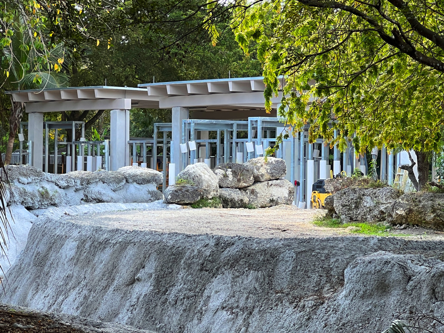 Indian Rhino Exhibit Under Construction