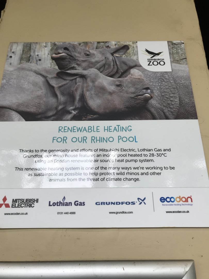 Indian rhino pool signage