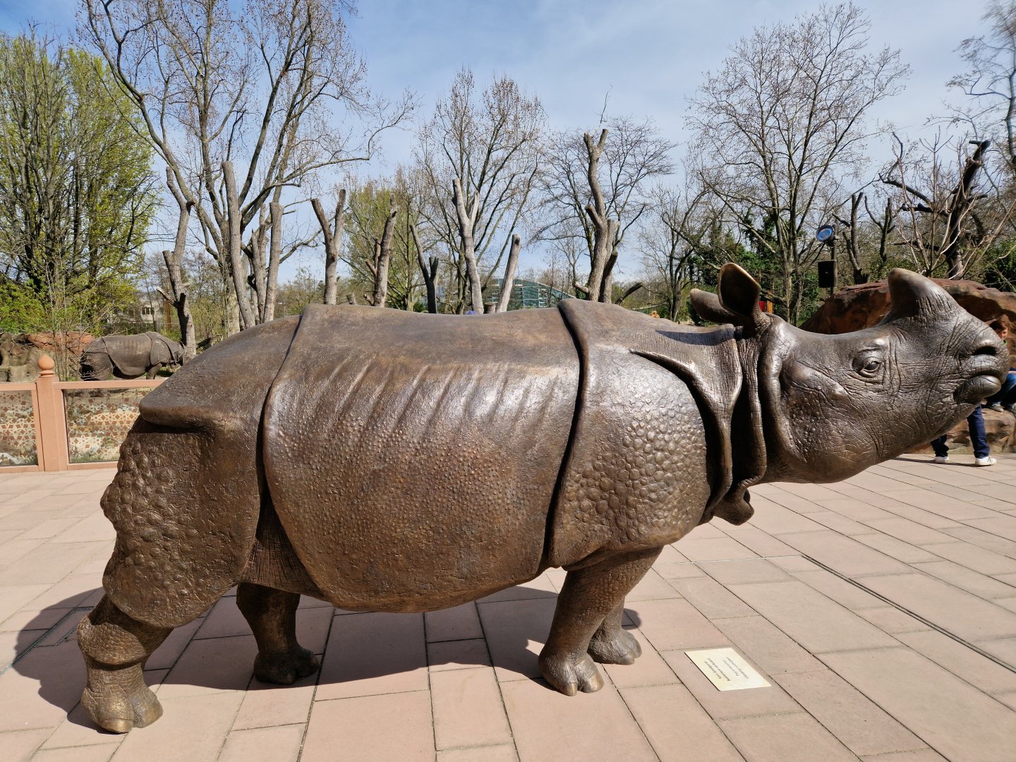 Indian Rhino Statue