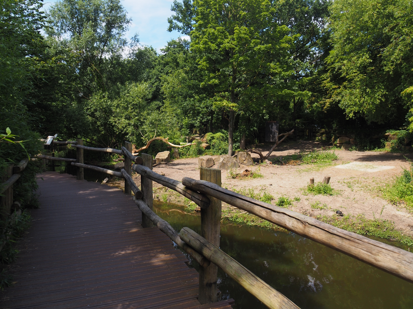 Indian rhinoceros exhibit and viewing boardwalk, 2024-06-30