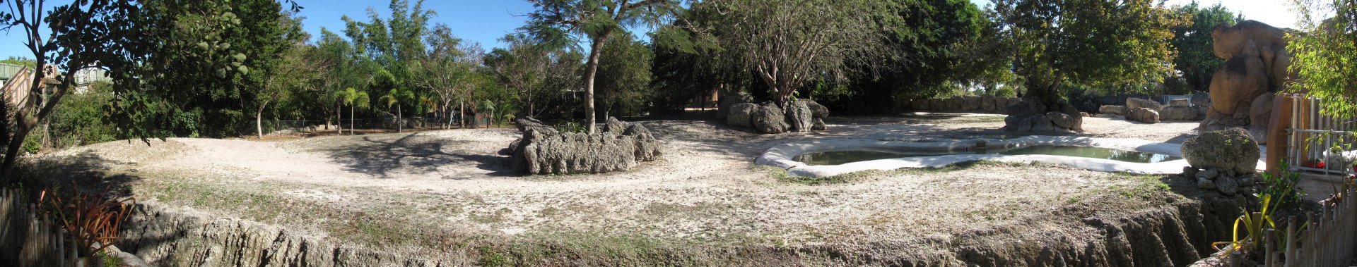 Indian Rhinoceros Exhibit Front View