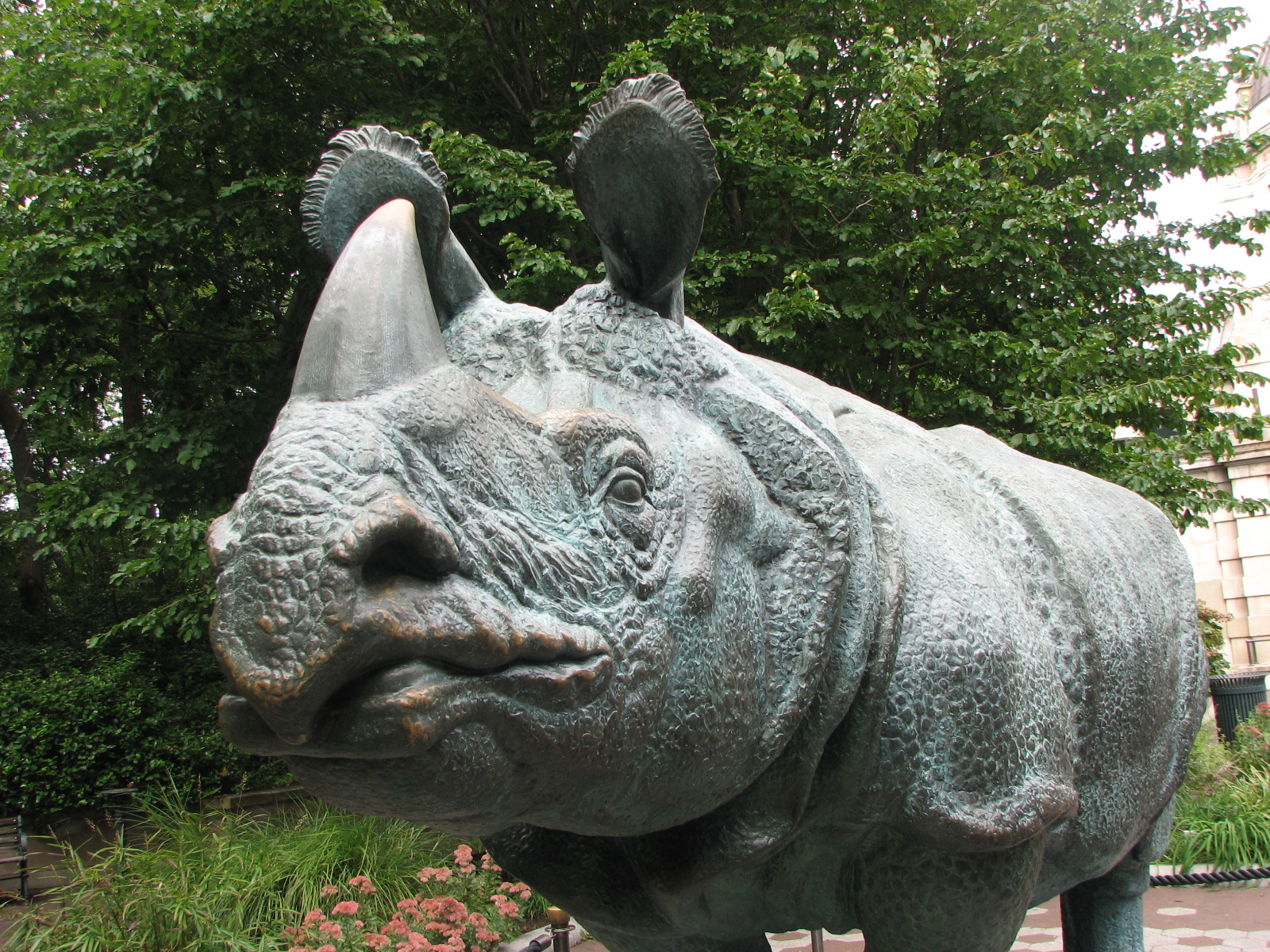 Indian Rhinoceros statue 2011