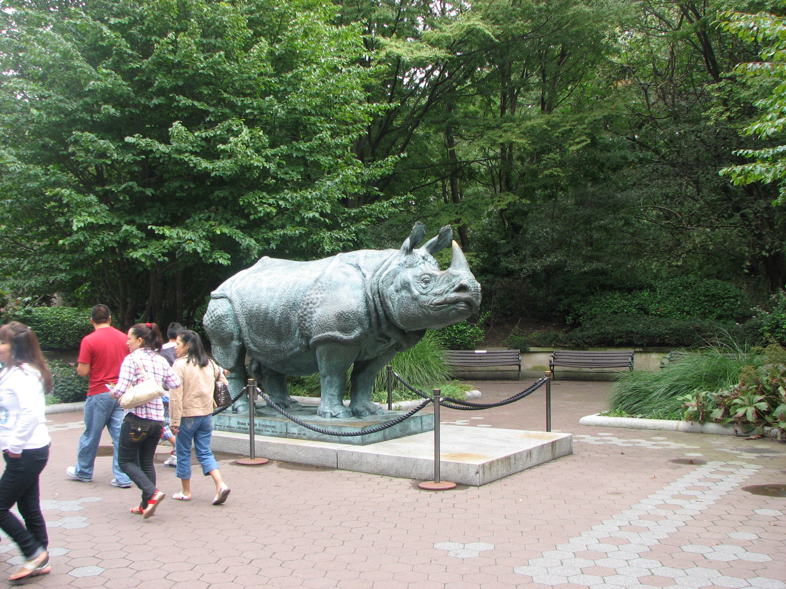 Indian Rhinoceros statue 2011