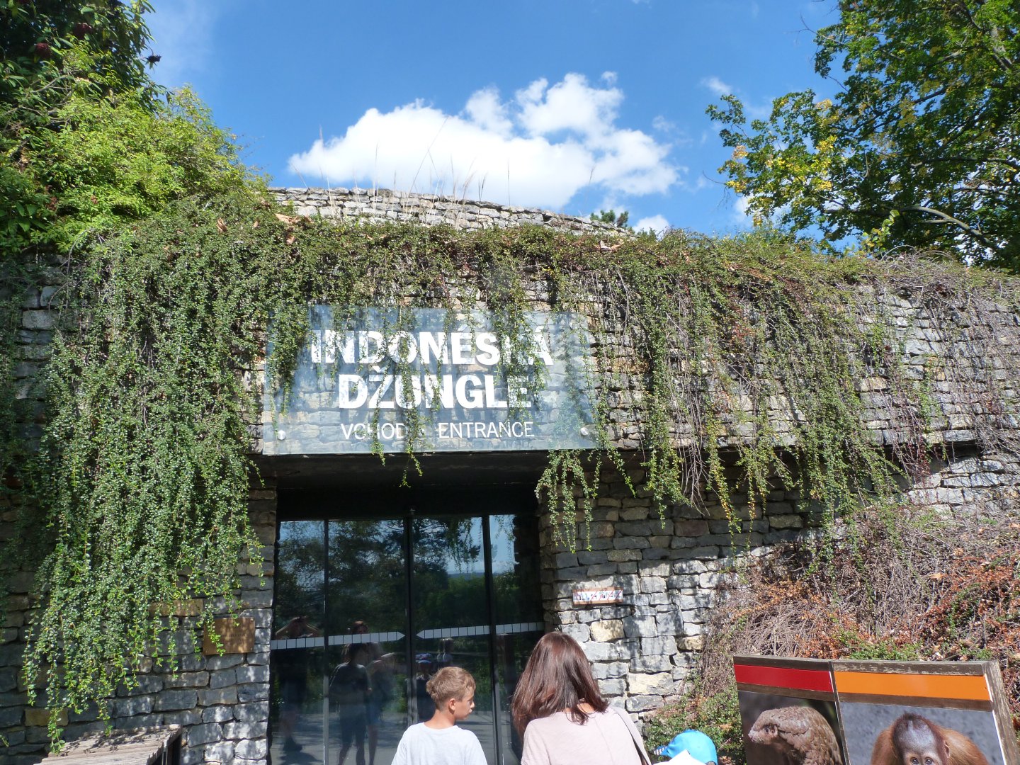 "Indonesian Jungle" pavillion entrance -Zoo Praha (2025)