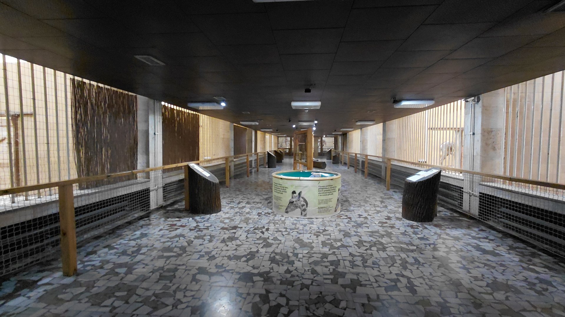 Indoor African ungulate exhibits