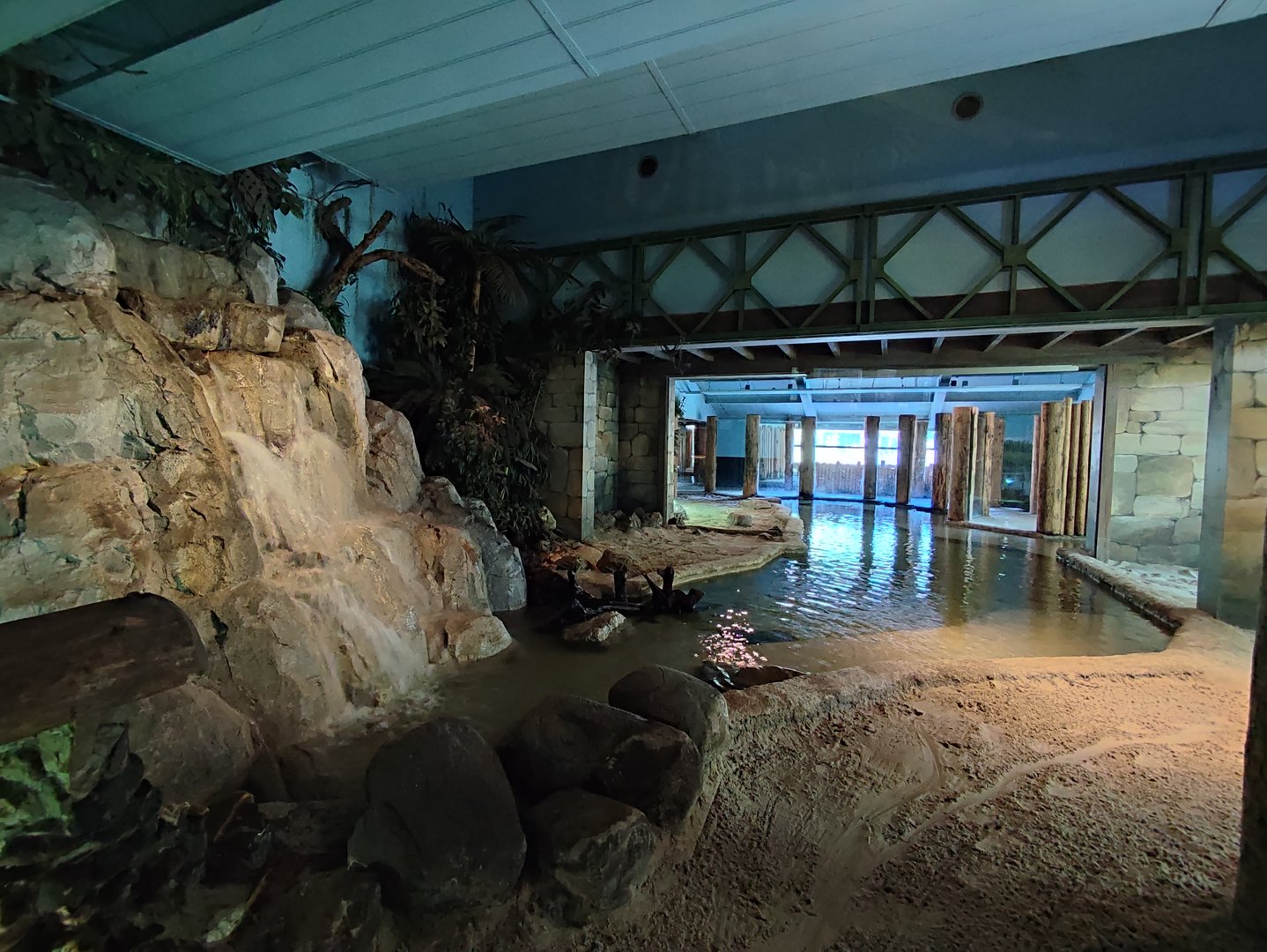 Indoor area - Nile crocodile enclosure