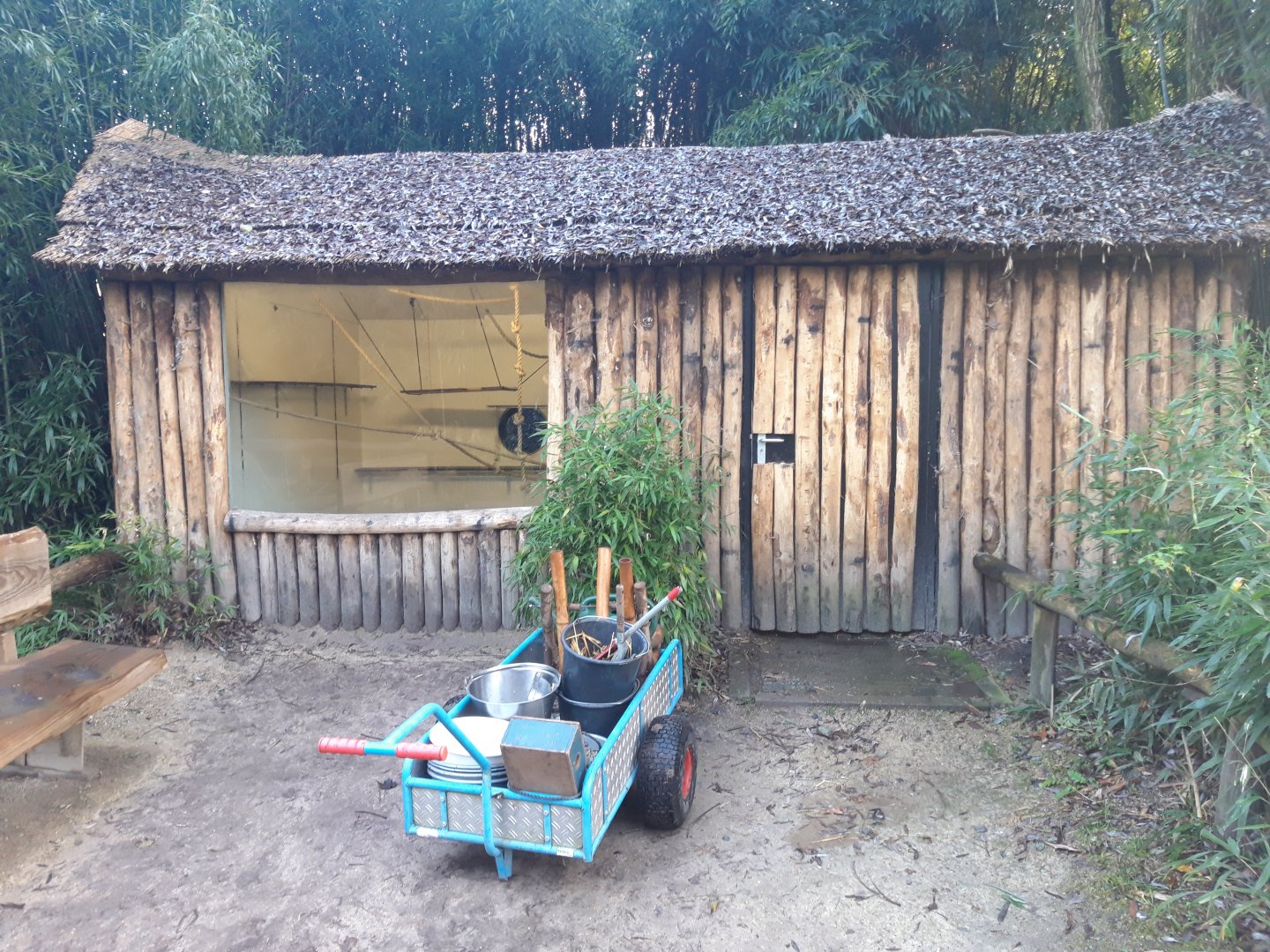 Indoor Capuchin money enclosure