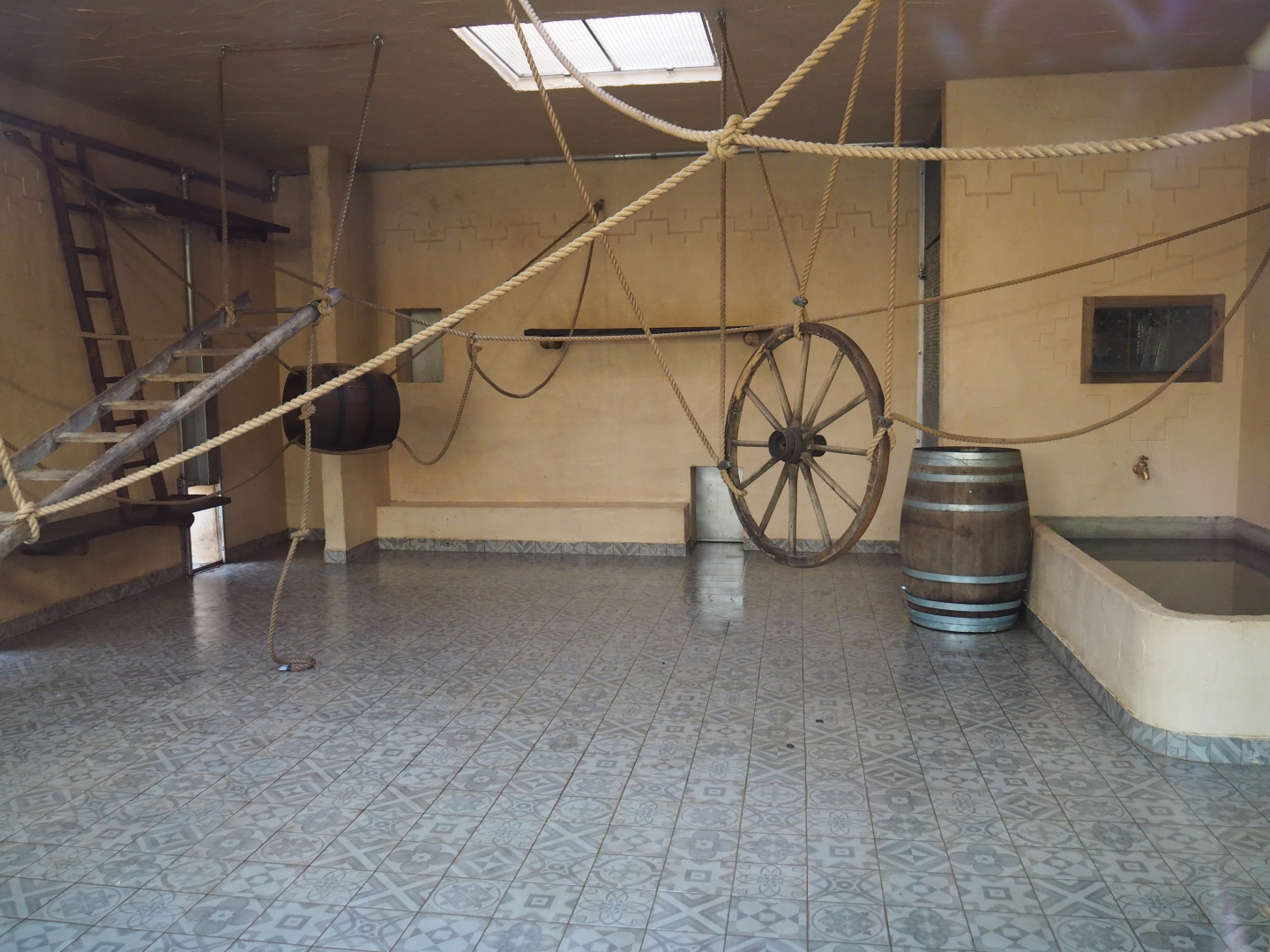Indoor housing Barbary macaques, 2019-12-28