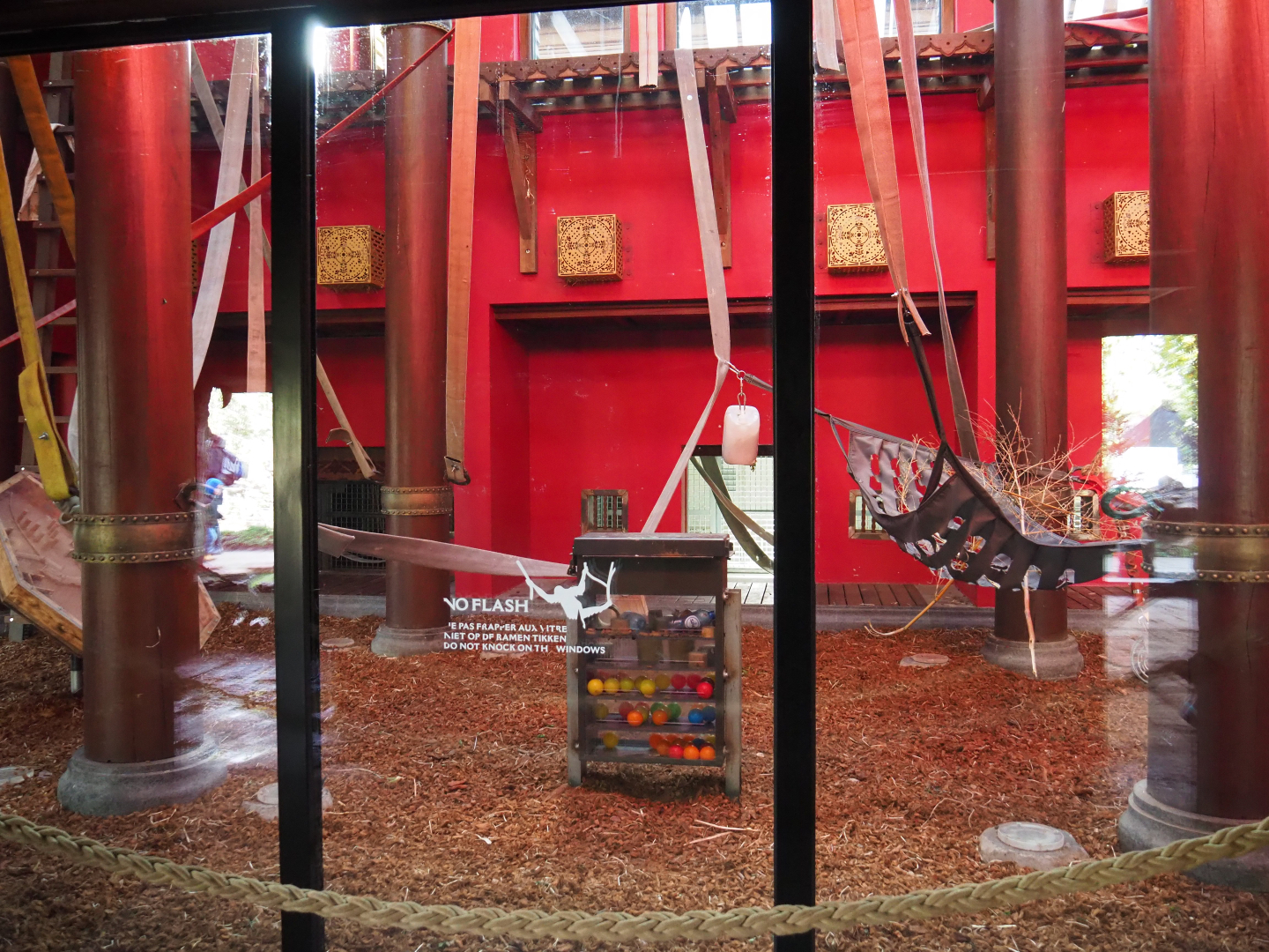 Indoor housing for the second Sumatran orangutan exhibit, 2019-10-04