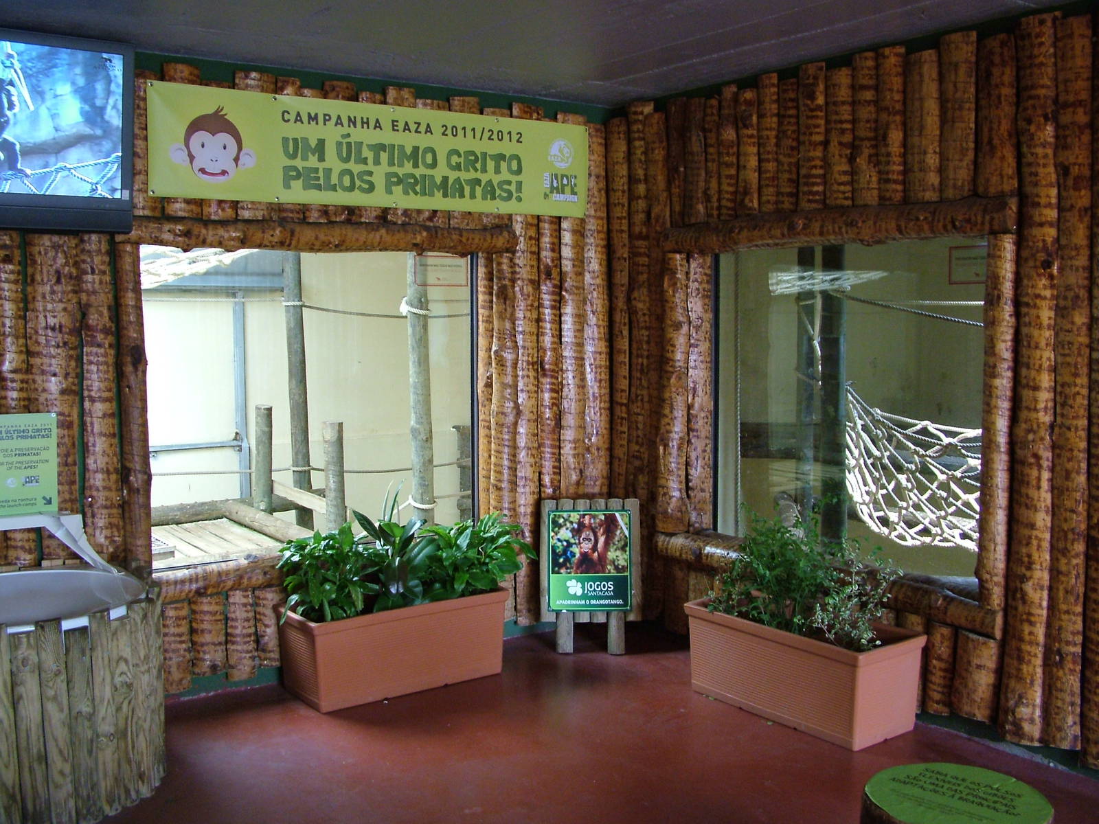 Indoor Orang Quarters at Lisbon Zoo, 24/05/11