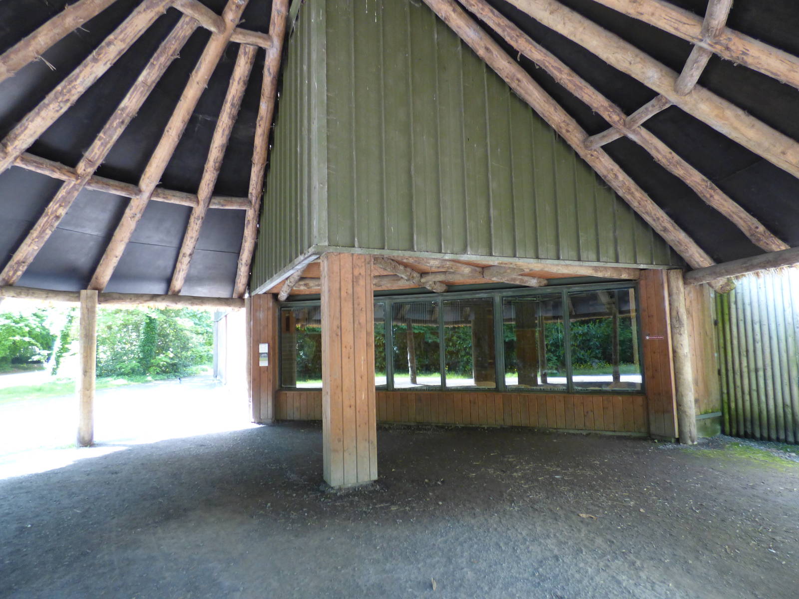 Indoor Zebra viewing hut