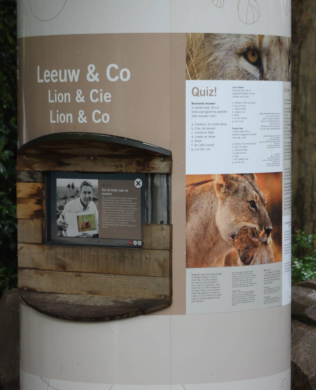 Info sign Lions