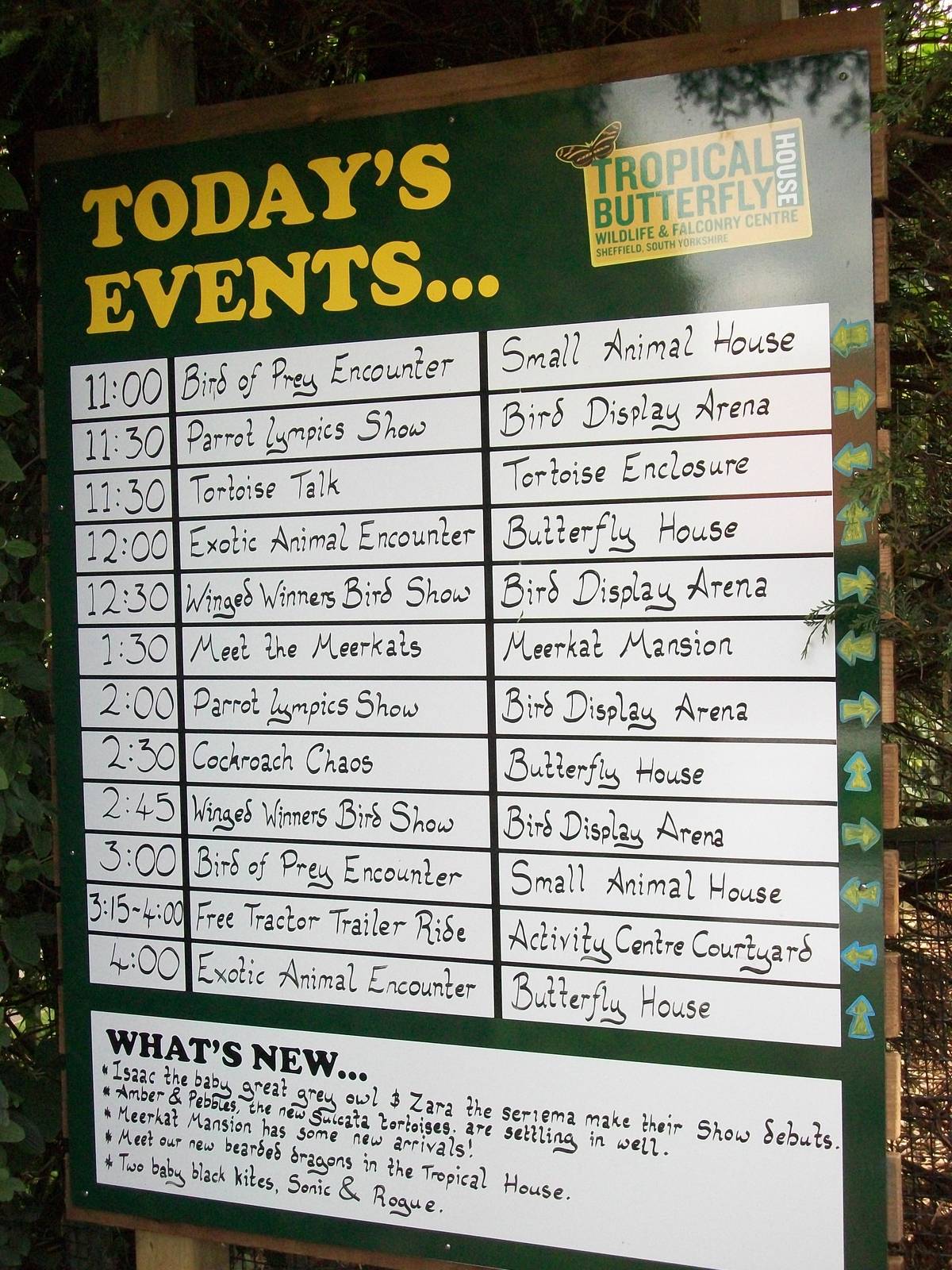 Information board, 3rd August 2012