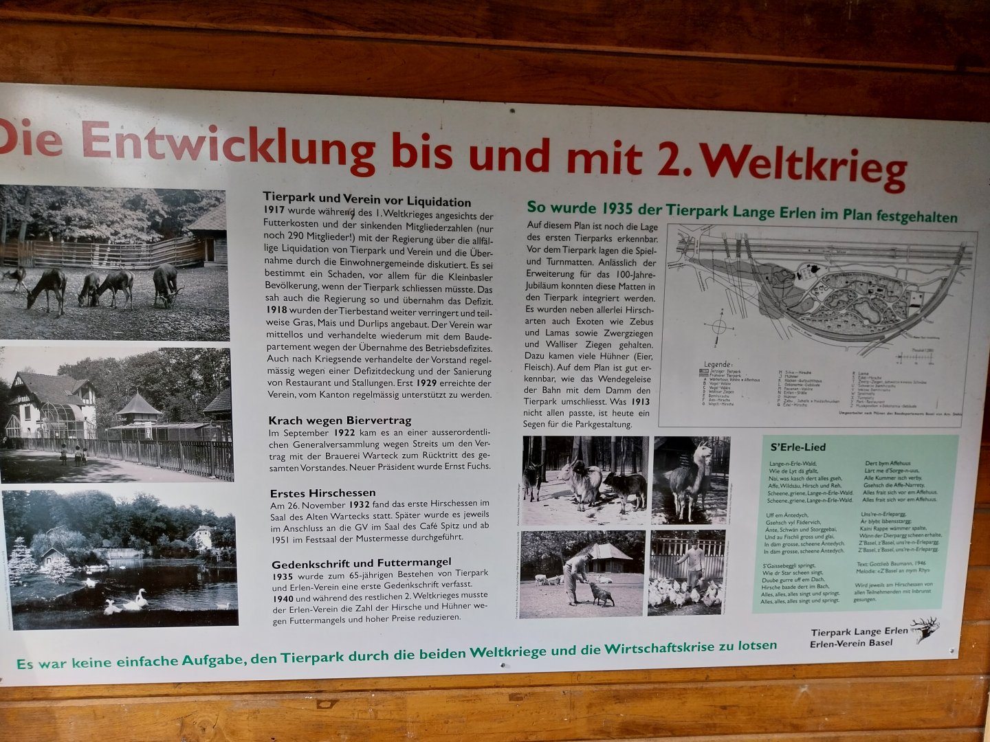 Information panel 'history of Lange Erlen'