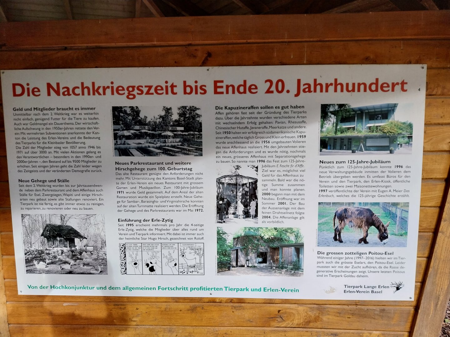 Information panel 'history of Lange Erlen'