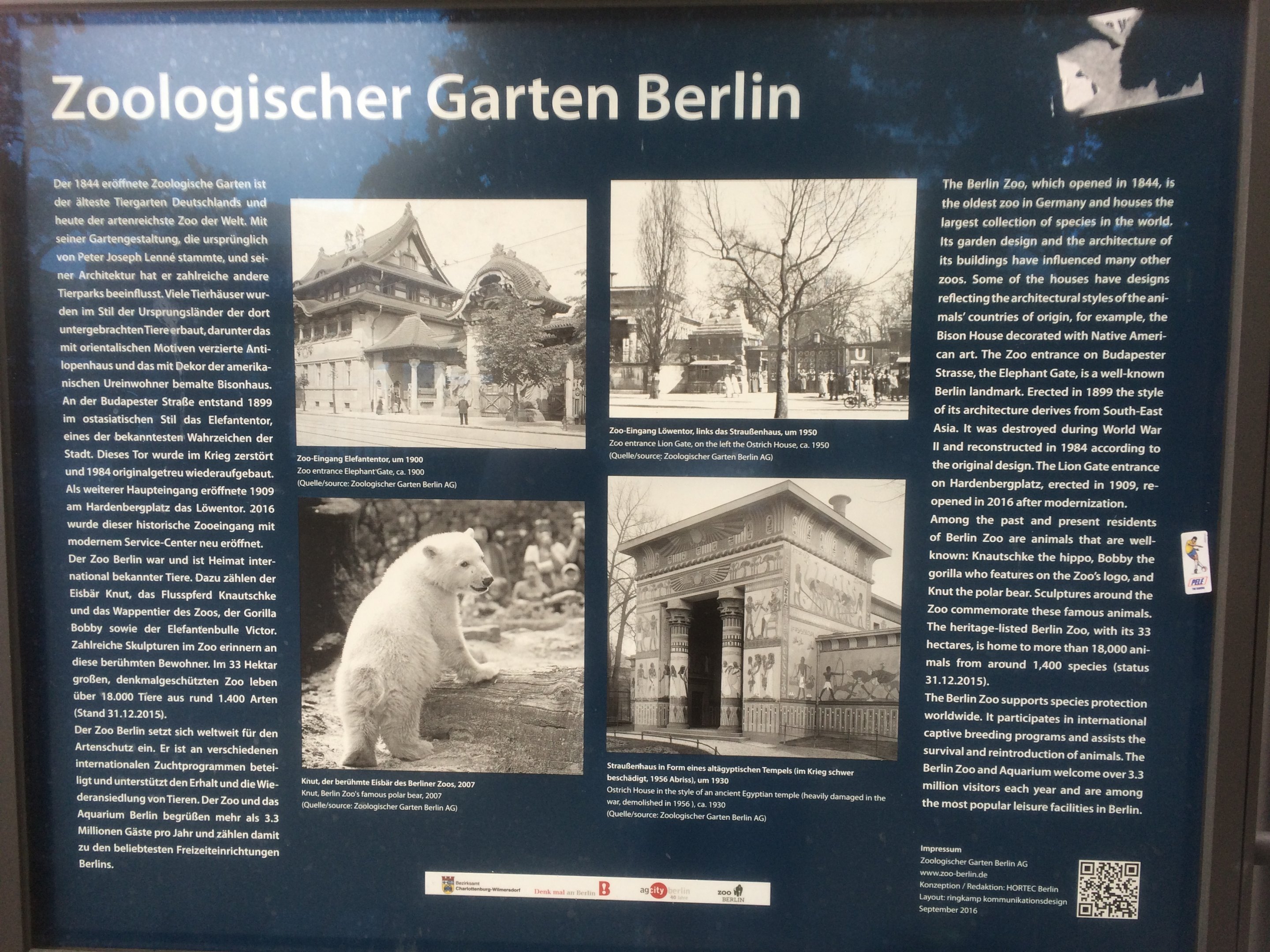 Information panel