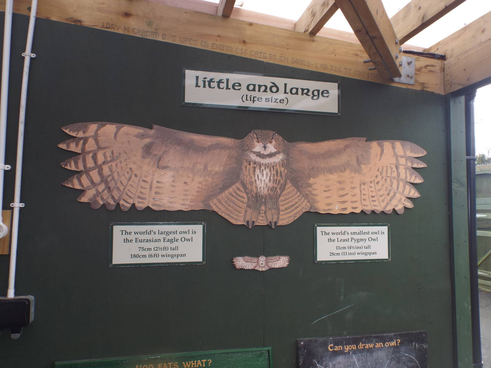 Informational Signage at Scottish Owl Centre - May 6th 2015