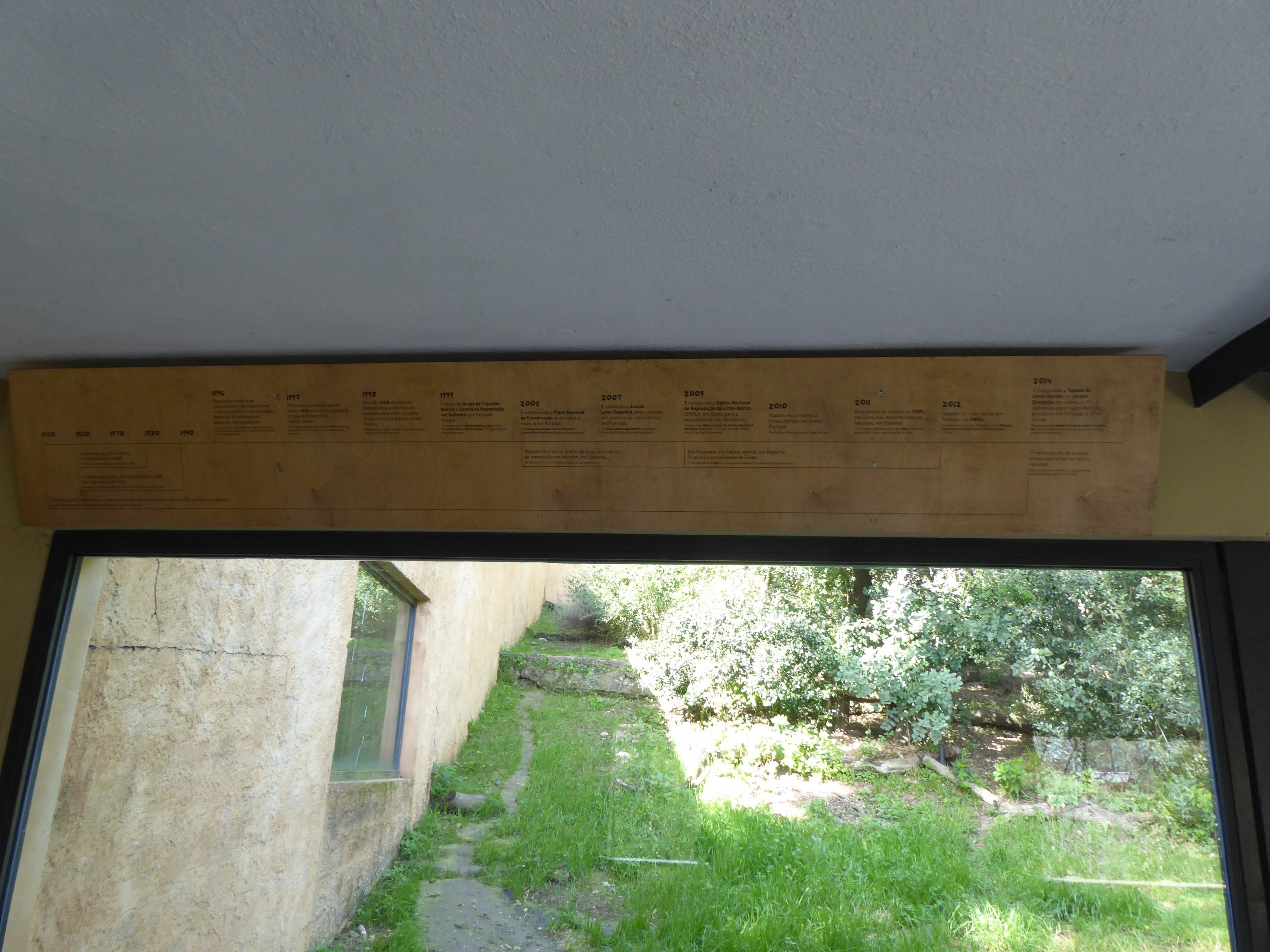 Informational signage for Iberian Lynx (Lynx pardinus) within the "Tapada do Lince-ibérico" complex